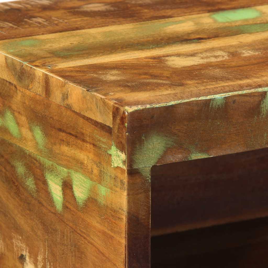 Mobile TV a Parete 40x30x19 cm in Legno Massello di Recupero - homemem39