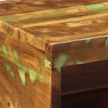 Mobile TV a Parete 40x30x19 cm in Legno Massello di Recupero - homemem39