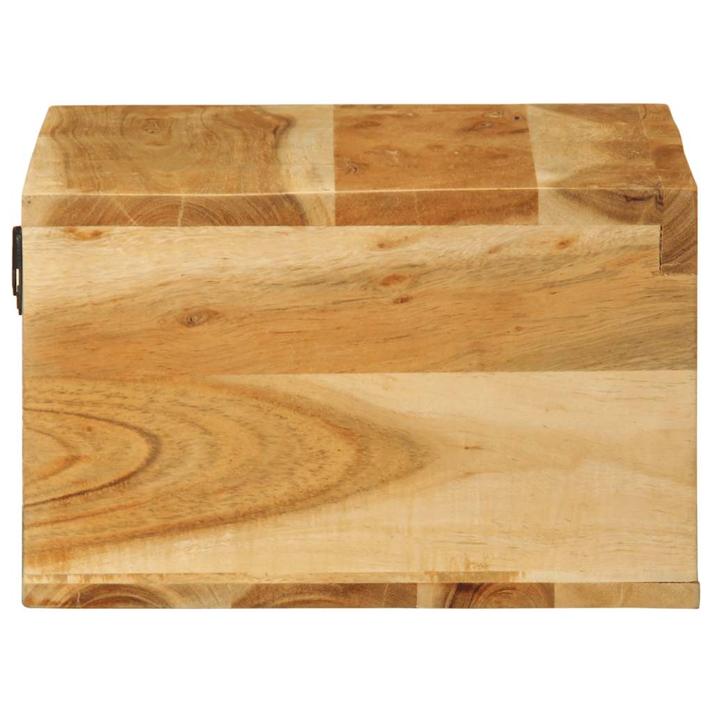 Mobile TV a Parete 2 pz in Legno Massello di Acacia - homemem39