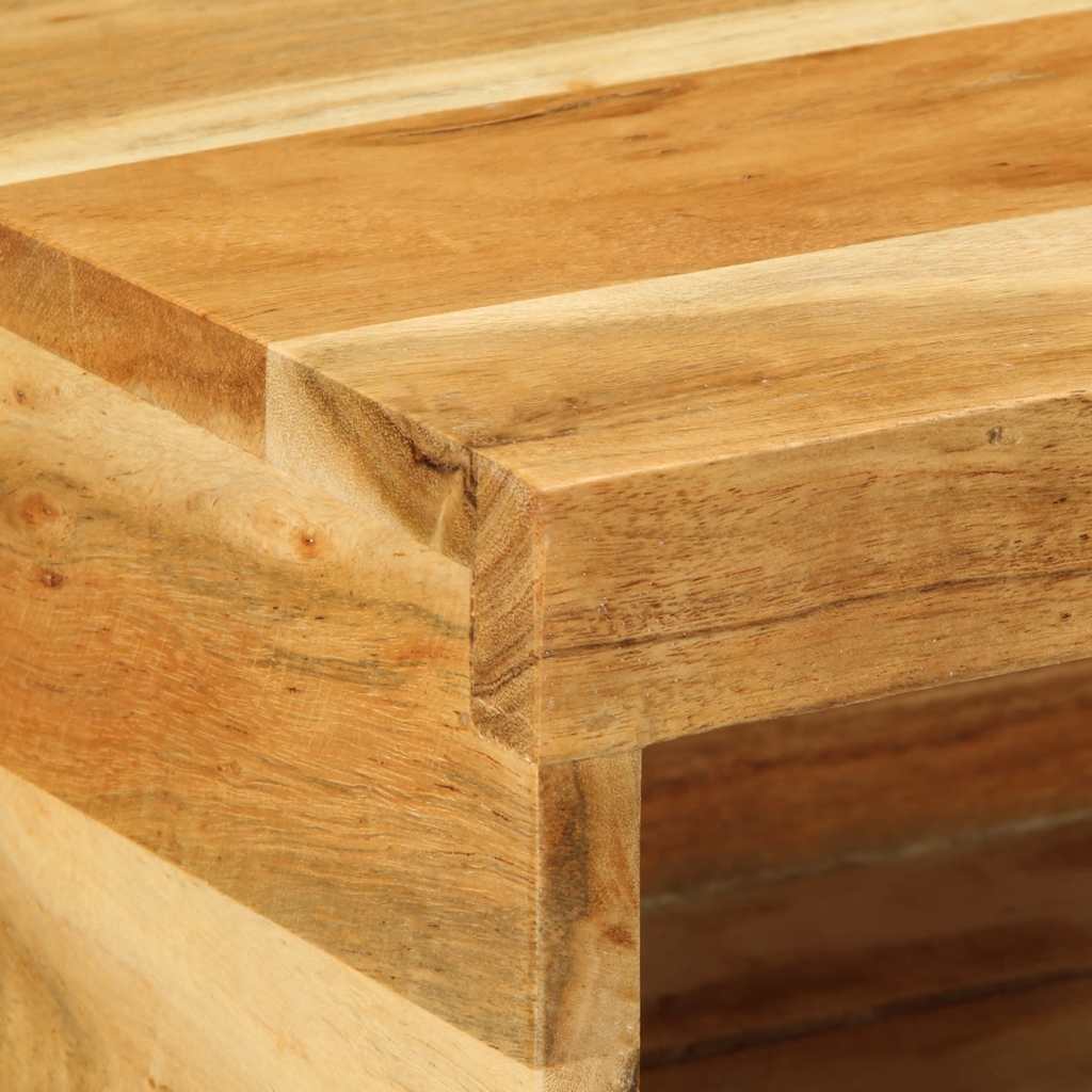 Mobile TV a Parete 2 pz in Legno Massello di Acacia - homemem39