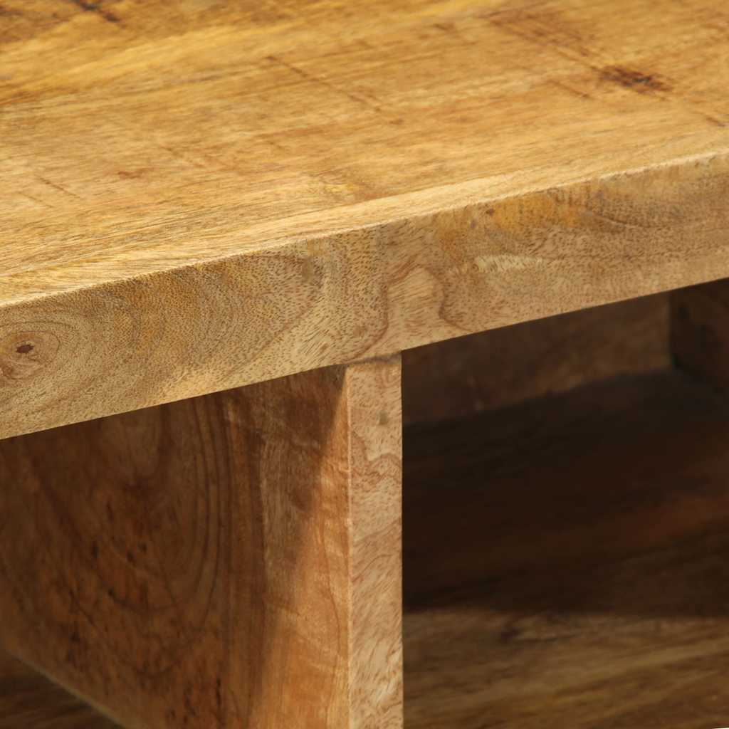 Mobile TV a Parete 60x30x19 cm Legno Grezzo Massello di Mango - homemem39