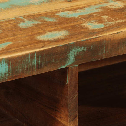 Mobile TV a Parete 60x30x19 cm in Legno Massello di Recupero - homemem39