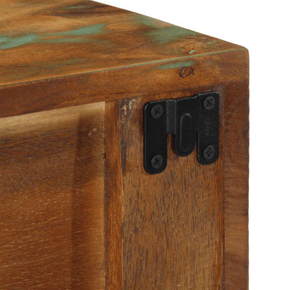 Mobile TV a Parete 60x30x19 cm in Legno Massello di Recupero - homemem39