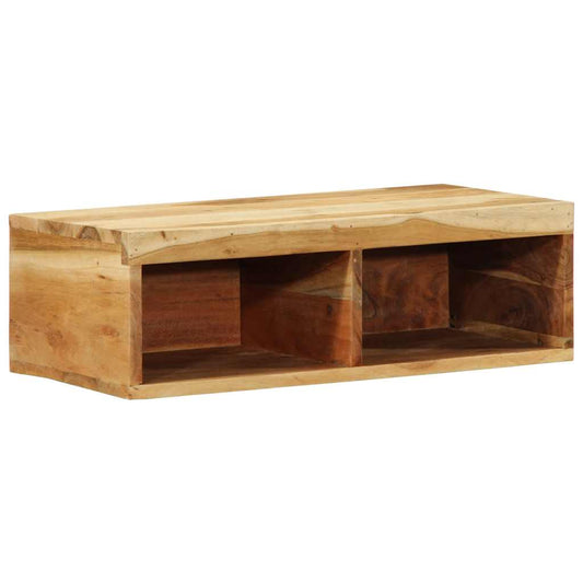 Mobile TV a Parete 60x30x19 cm in Legno Massello di Acacia - homemem39
