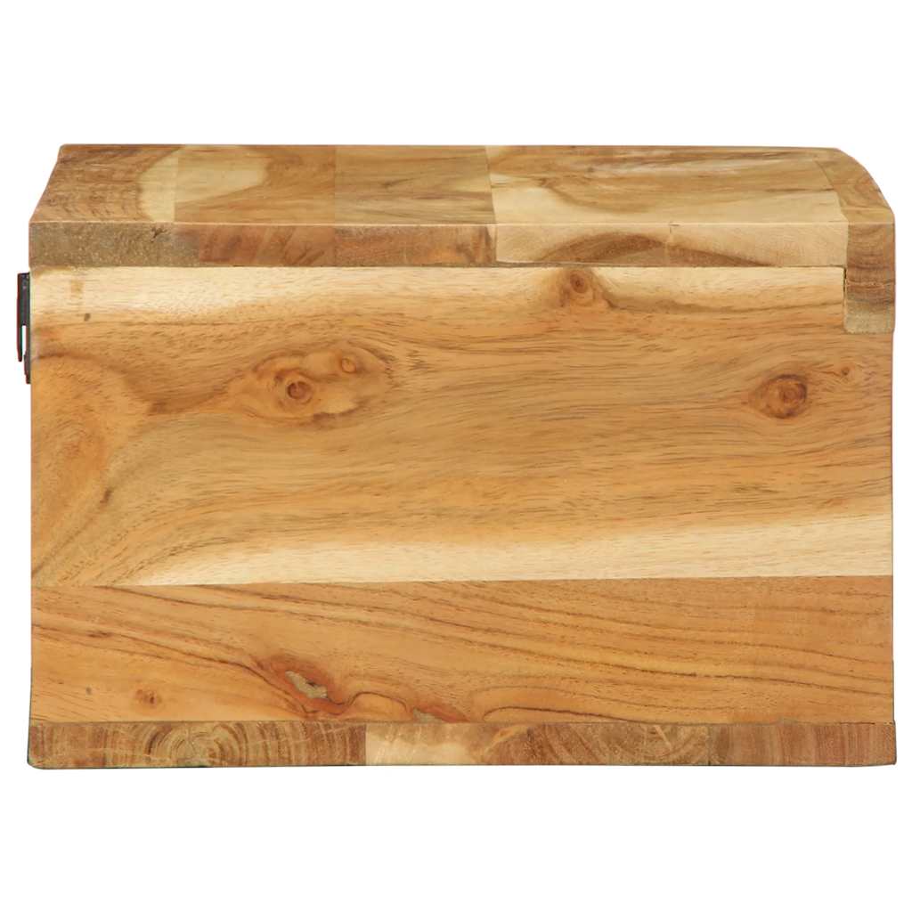 Mobile TV a Parete 60x30x19 cm in Legno Massello di Acacia - homemem39