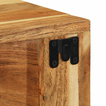 Mobile TV a Parete 60x30x19 cm in Legno Massello di Acacia - homemem39