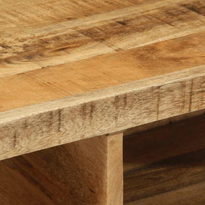 Mobile TV a Parete 80x30x19 cm Legno Grezzo Massello di Mango - homemem39