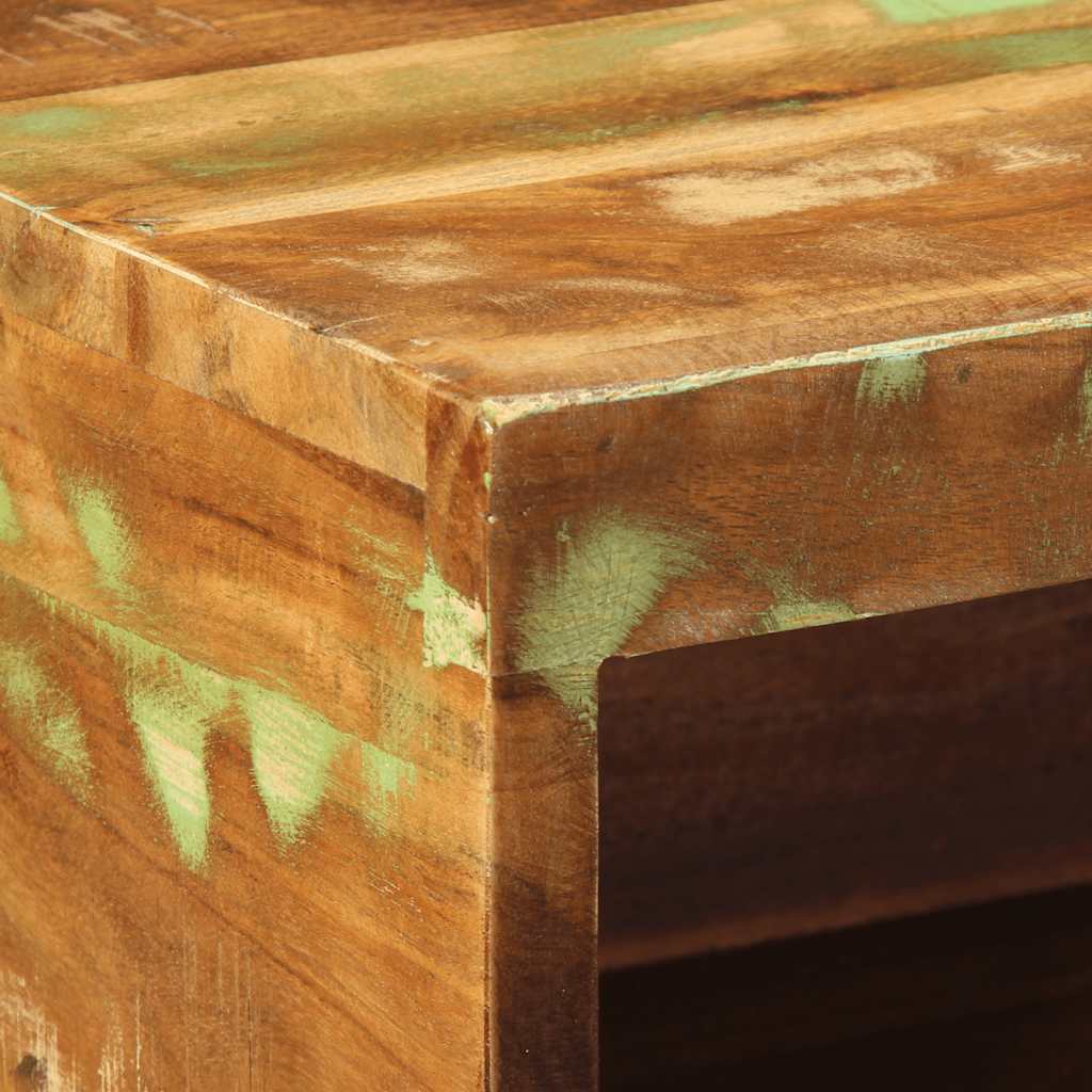 Mobile TV a Parete 80x30x19 cm in Legno Massello di Recupero - homemem39