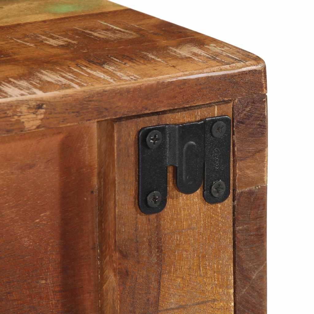 Mobile TV a Parete 80x30x19 cm in Legno Massello di Recupero - homemem39