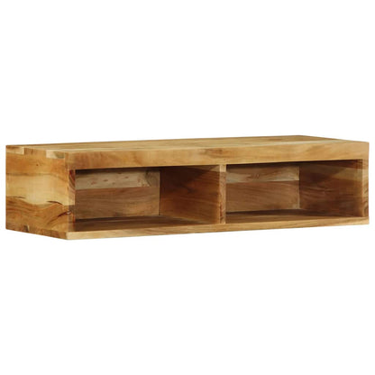 Mobile TV a Parete 80x30x19 cm in Legno Massello di Acacia - homemem39