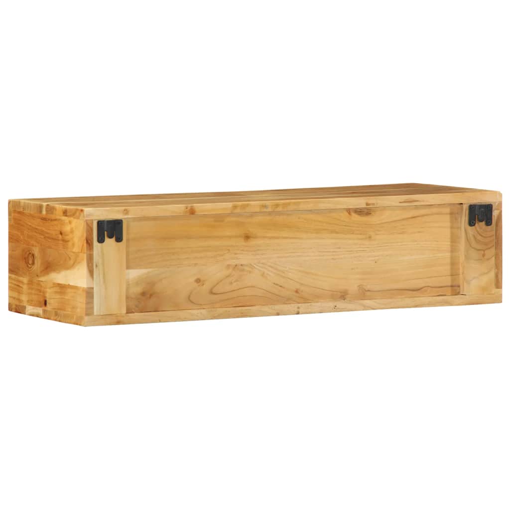 Mobile TV a Parete 80x30x19 cm in Legno Massello di Acacia - homemem39