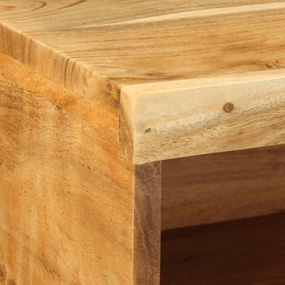 Mobile TV a Parete 80x30x19 cm in Legno Massello di Acacia - homemem39