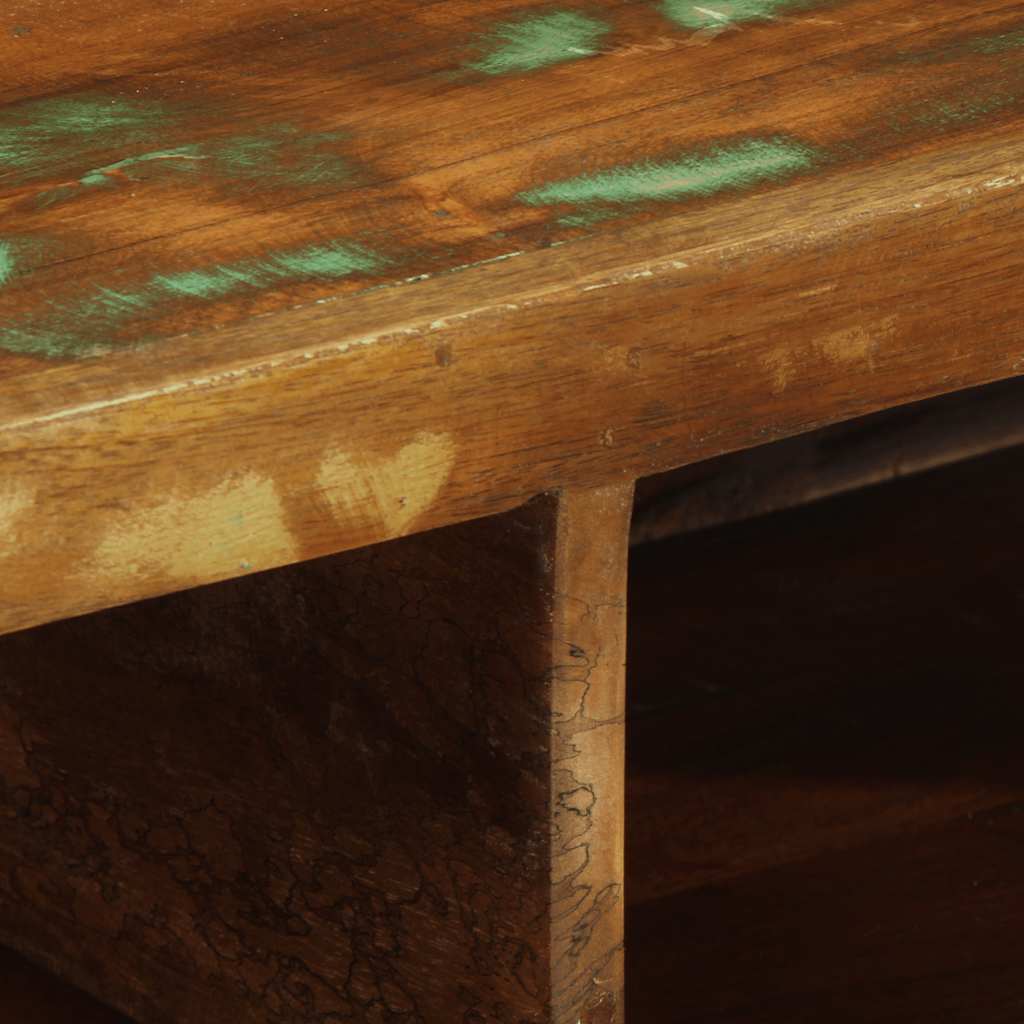 Mobile TV a Parete 100x30x19 cm in Legno Massello di Recupero - homemem39