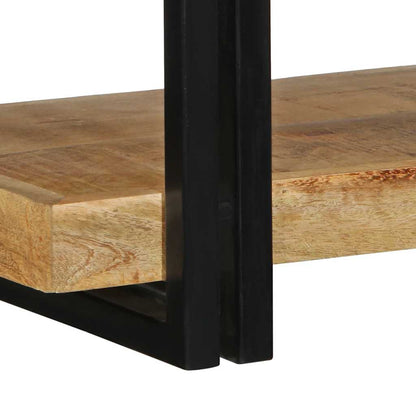 Mensola da Parete 70x33x35 cm in Legno Massello di Mango Grezzo | homemem39