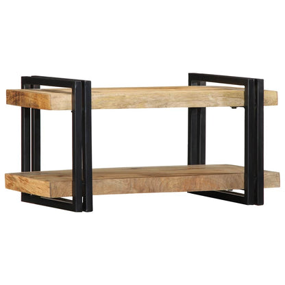 Mensola da Parete 70x33x35 cm in Legno Massello di Mango Grezzo | homemem39