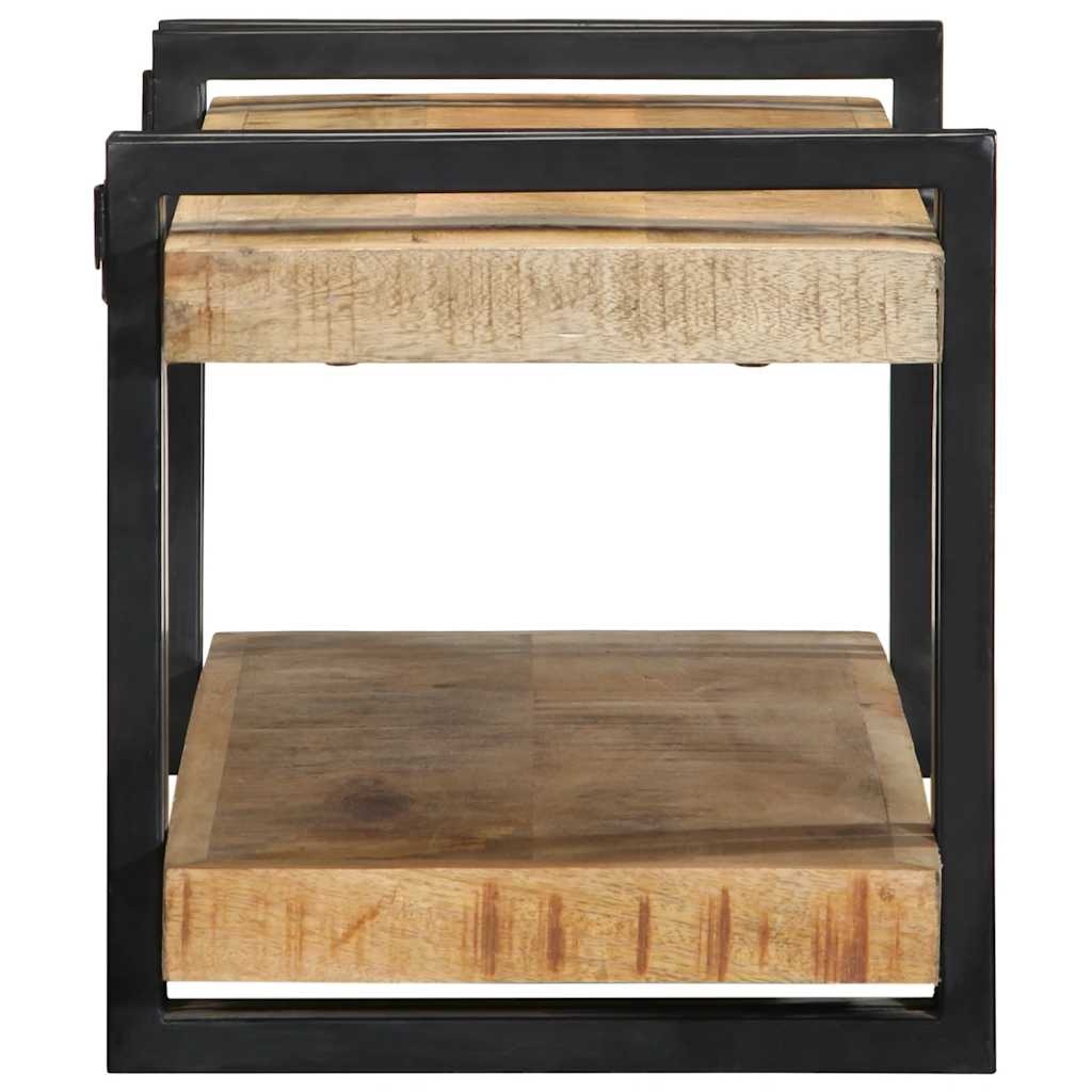 Mensola da Parete 70x33x35 cm in Legno Massello di Mango Grezzo | homemem39