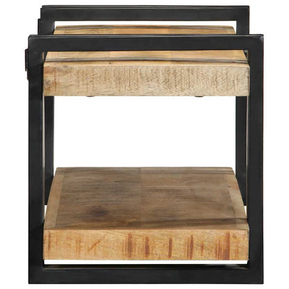 Mensola da Parete 70x33x35 cm in Legno Massello di Mango Grezzo | homemem39