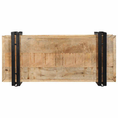 Mensola da Parete 70x33x35 cm in Legno Massello di Mango Grezzo | homemem39
