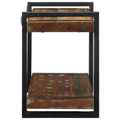 Mensola da Parete Multicolore in Legno Massello di Recupero - homemem39