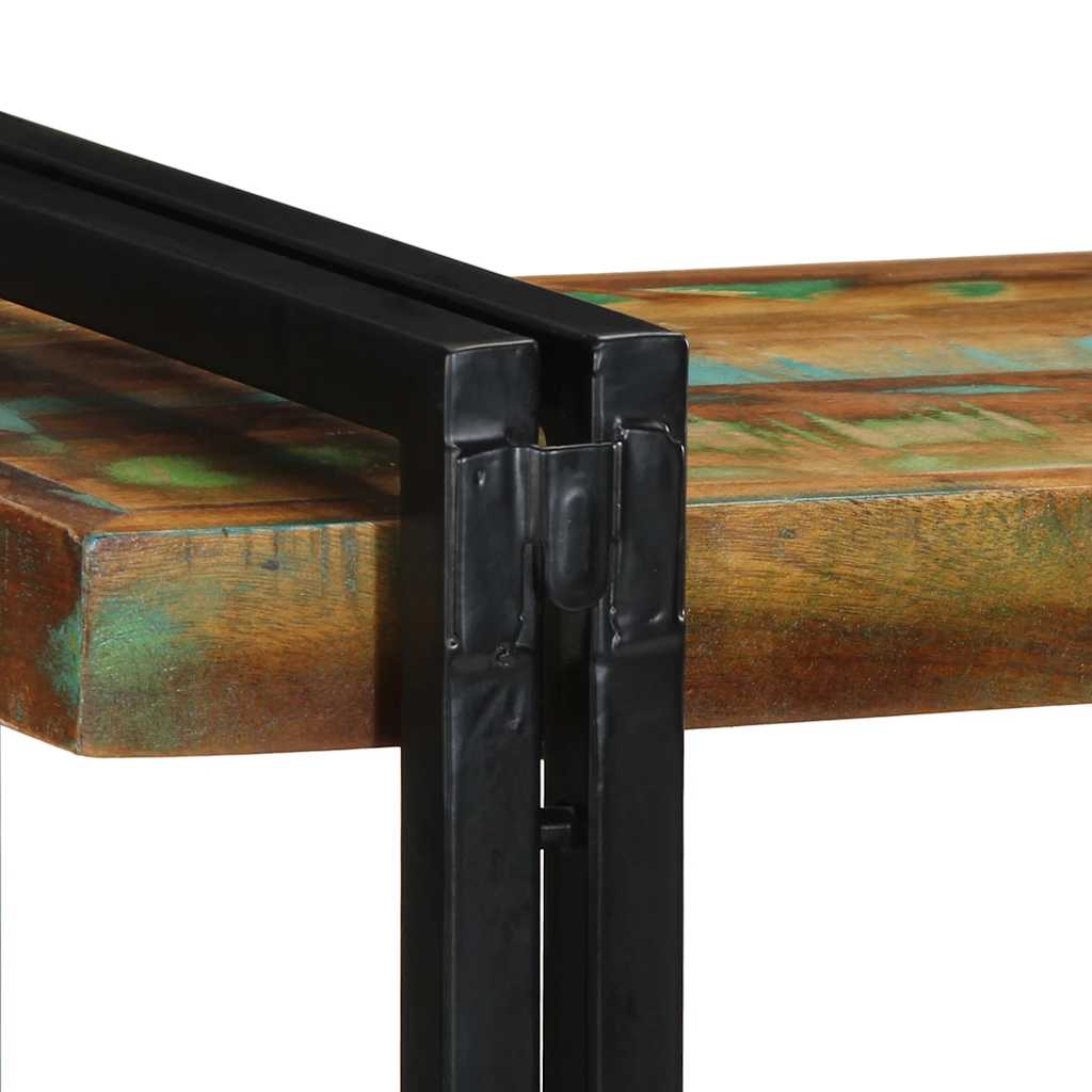 Mensola da Parete Multicolore in Legno Massello di Recupero - homemem39