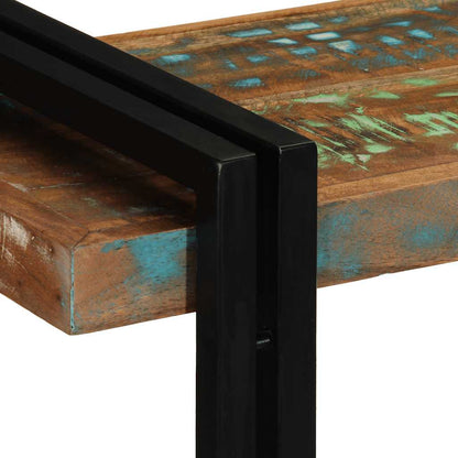 Mensola da Parete Multicolore in Legno Massello di Recupero - homemem39