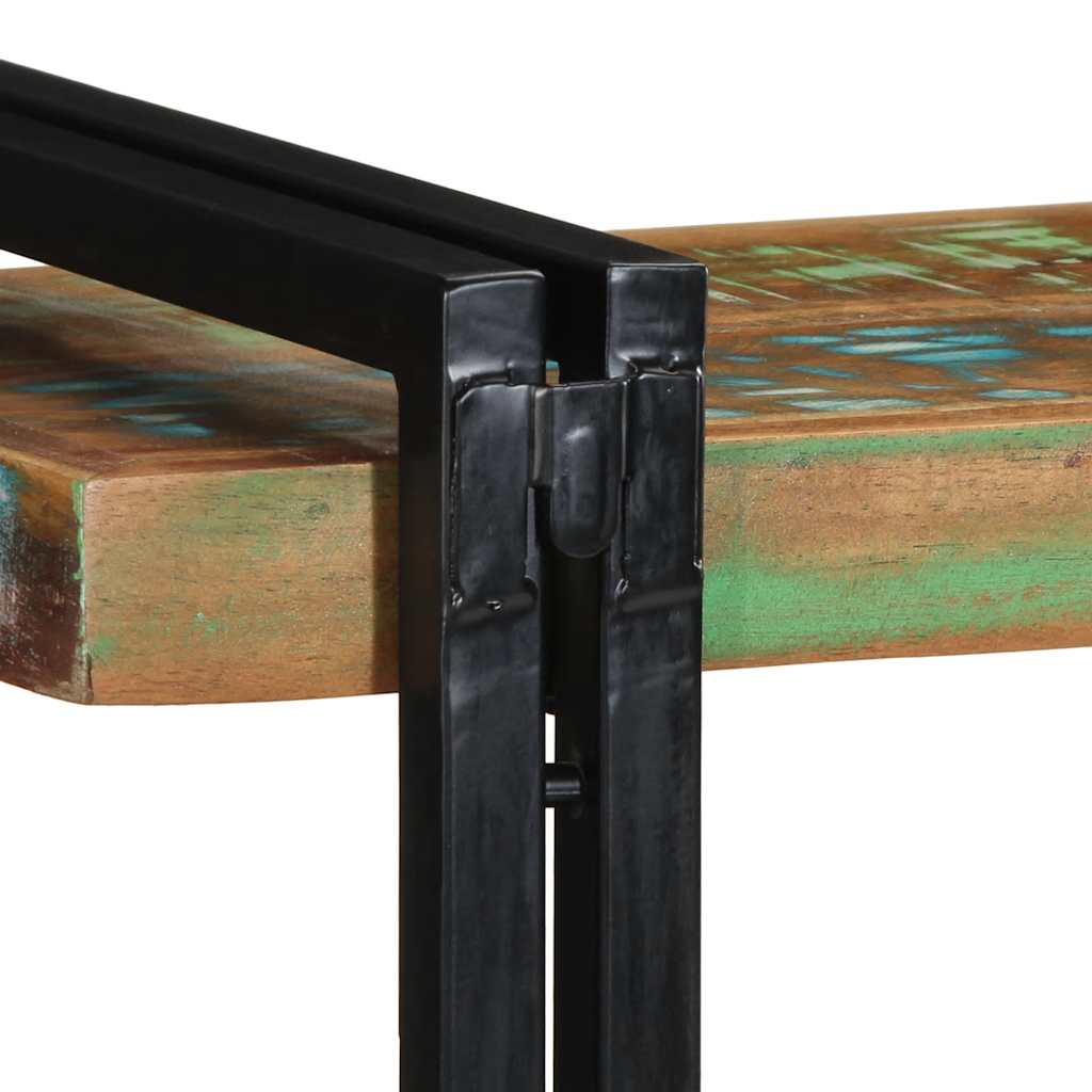 Mensola da Parete Multicolore in Legno Massello di Recupero - homemem39