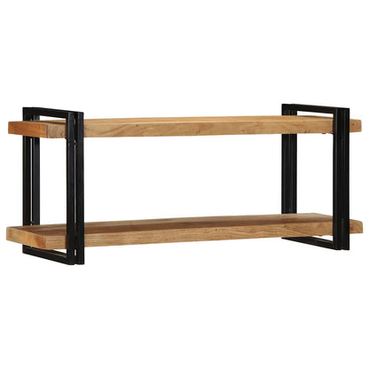 Mensola da Parete 110x33x45 cm Legno Massello di Acacia | homemem39
