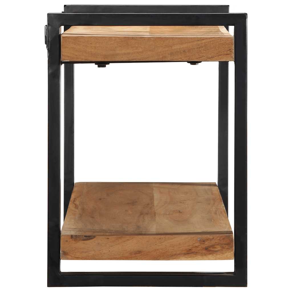 Mensola da Parete 110x33x45 cm Legno Massello di Acacia | homemem39