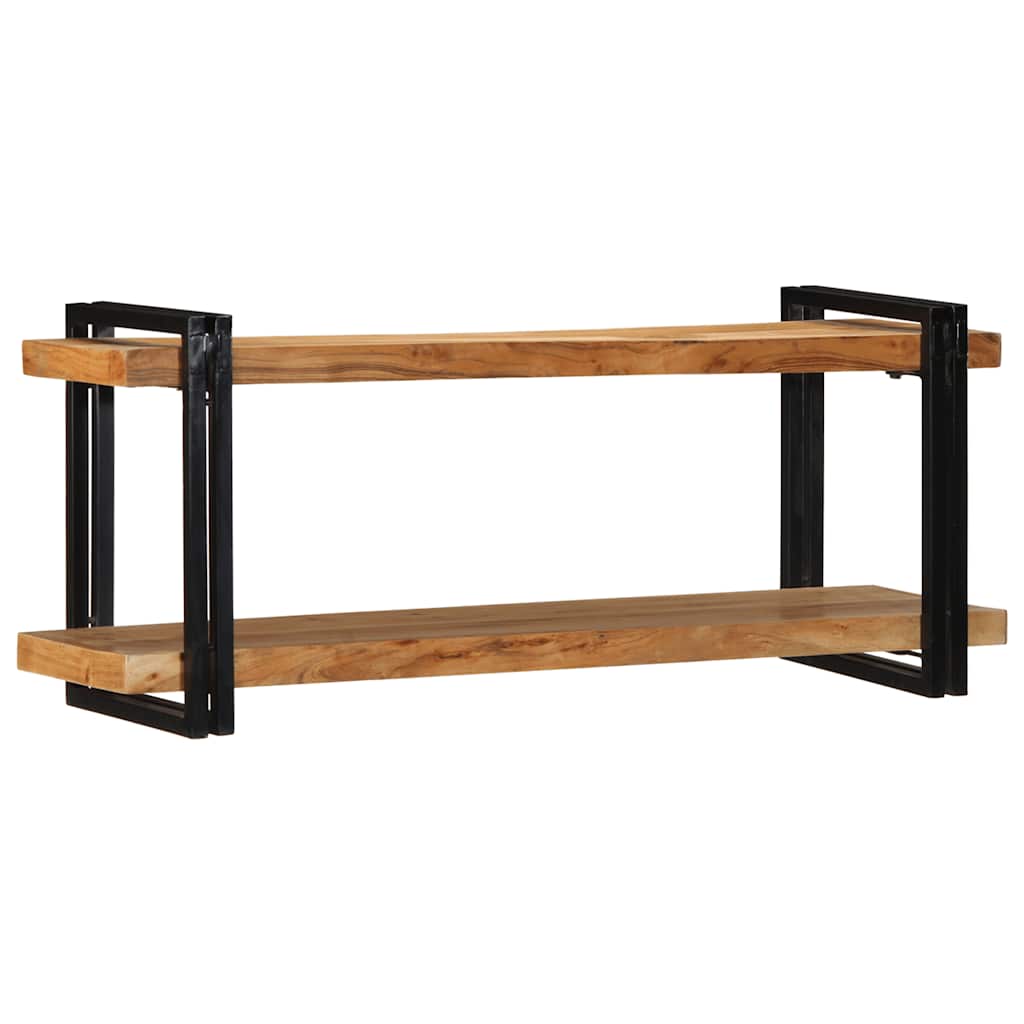 Mensola da Parete 110x33x45 cm Legno Massello di Acacia | homemem39