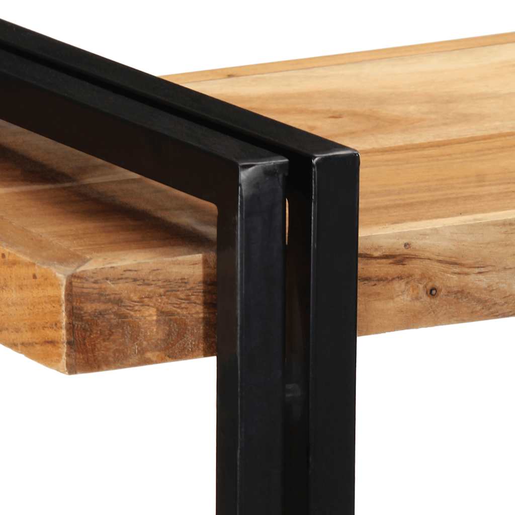 Mensola da Parete 110x33x45 cm Legno Massello di Acacia | homemem39