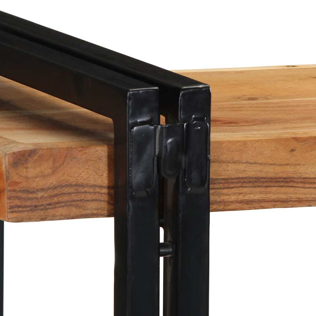 Mensola da Parete 110x33x45 cm Legno Massello di Acacia | homemem39