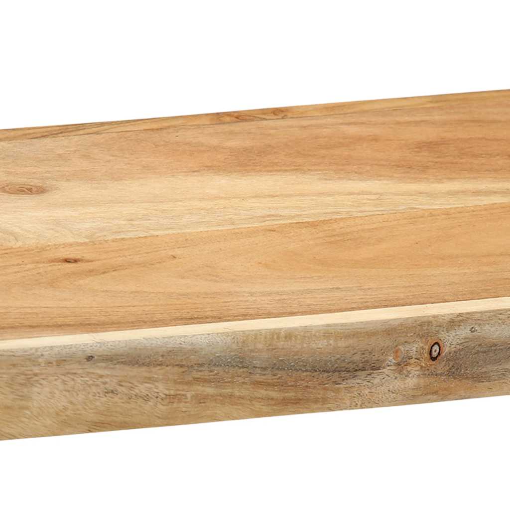Mensola da Parete 110x33x45 cm Legno Massello di Acacia | homemem39
