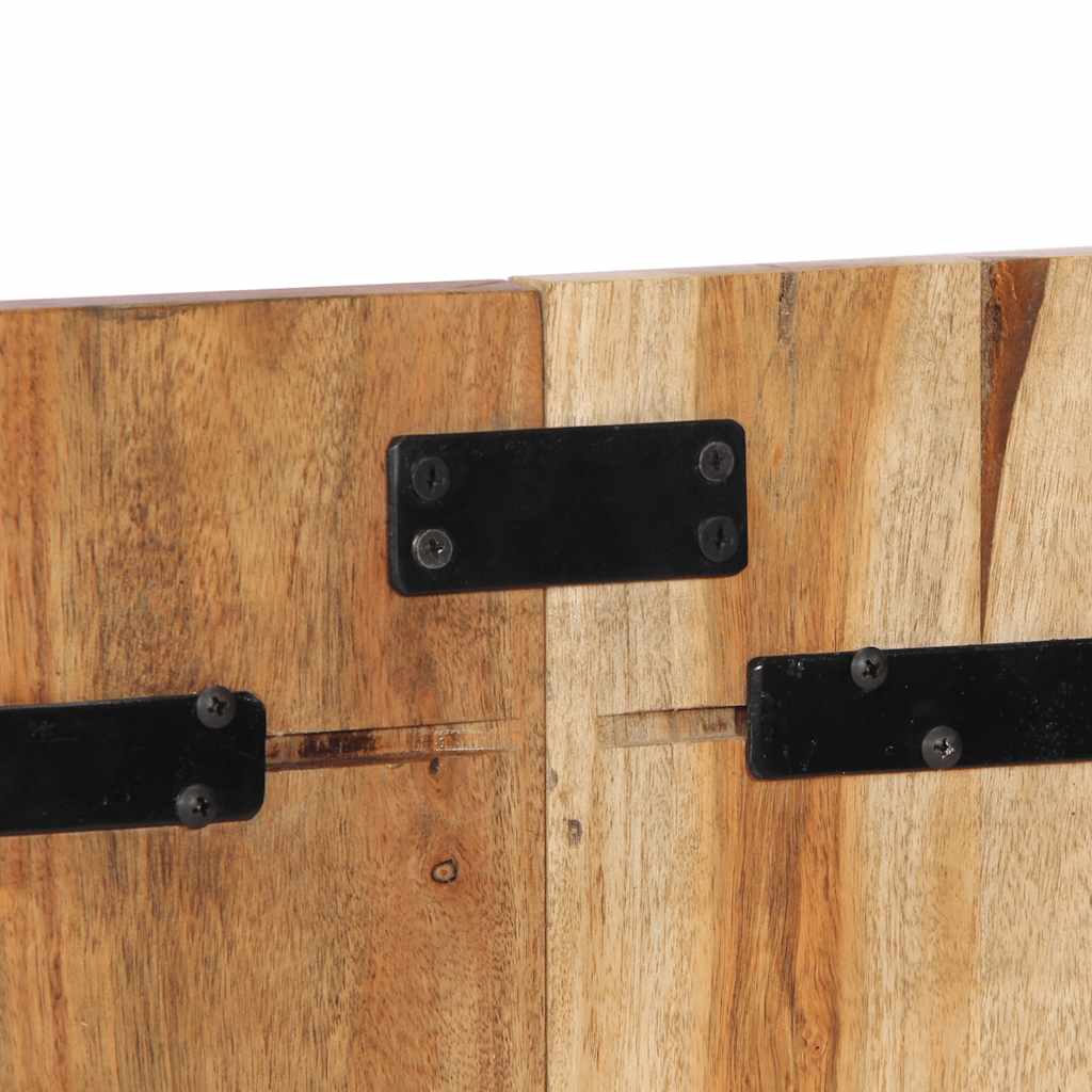 Testiera 120 cm in Legno Massello di Acacia - homemem39