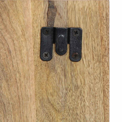 Comodino 50x27x50 cm in Legno Grezzo Massello di Mango | homemem39