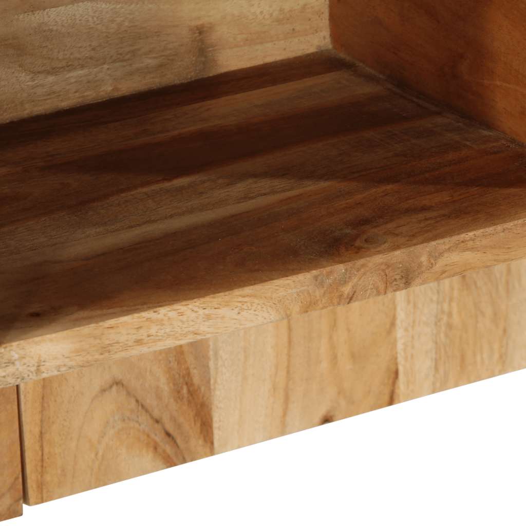 Comodino 50x27x50 cm in Legno Massello di Acacia - homemem39