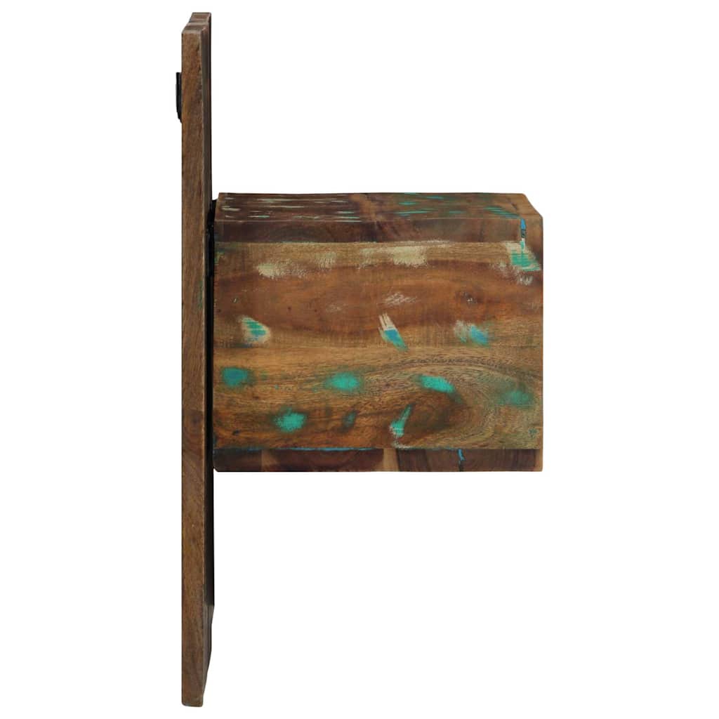 Comodino Multicolore 50x27x50 cm in Legno Massello Recupero - homemem39