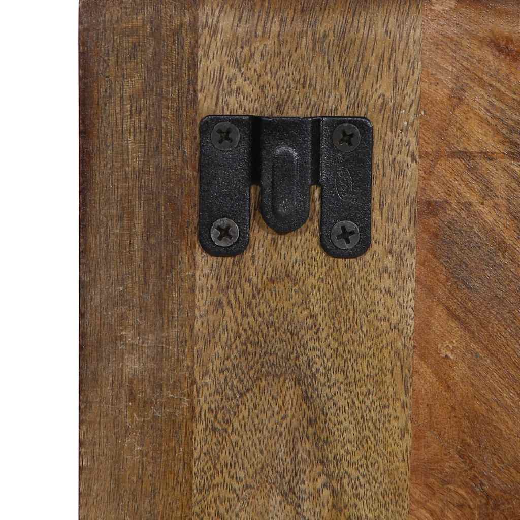 Comodino Multicolore 50x27x50 cm in Legno Massello Recupero - homemem39