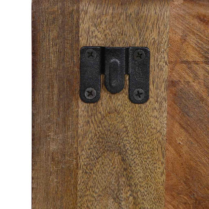 Comodino Multicolore 50x27x50 cm in Legno Massello Recupero - homemem39