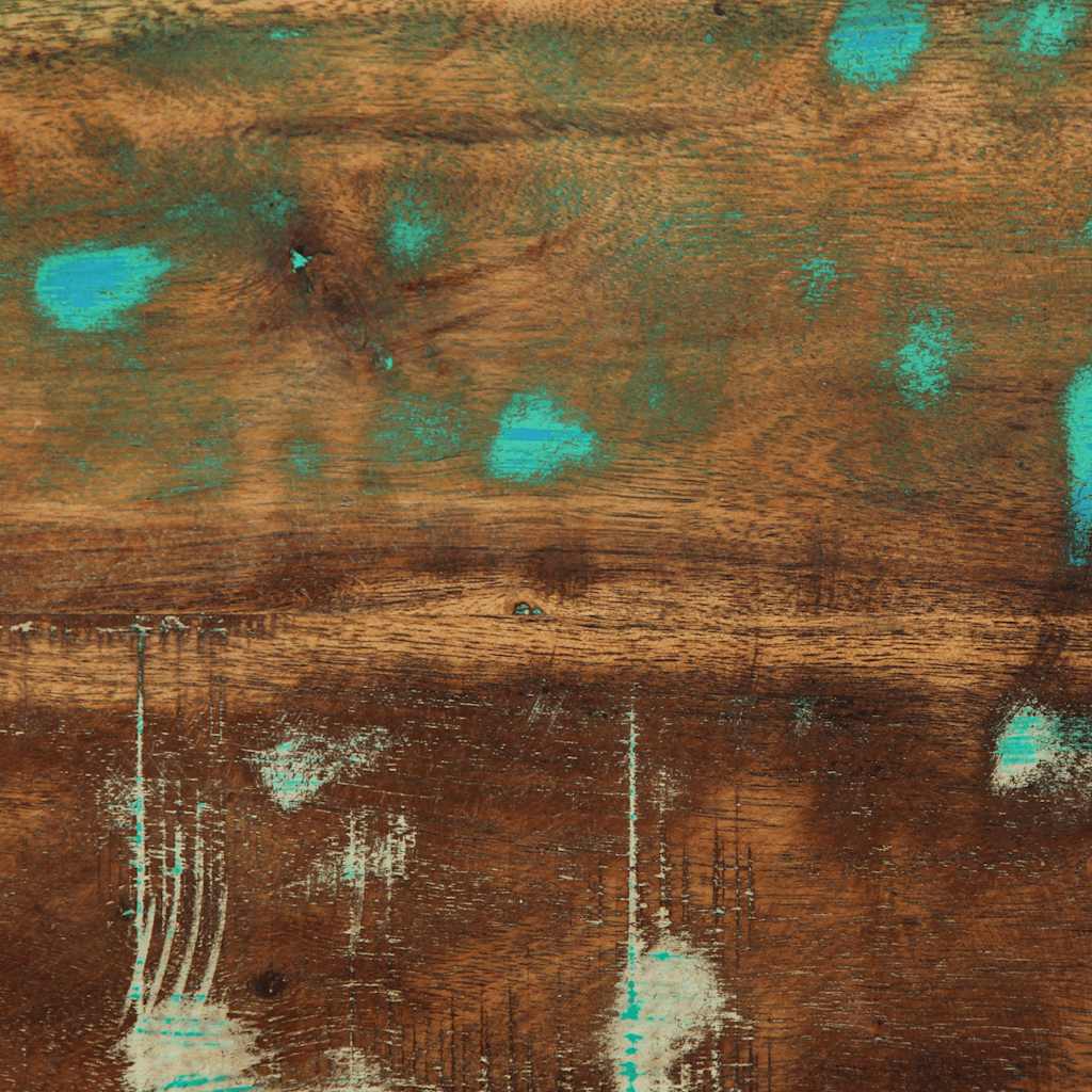 Comodino Multicolore 50x27x50 cm in Legno Massello Recupero - homemem39