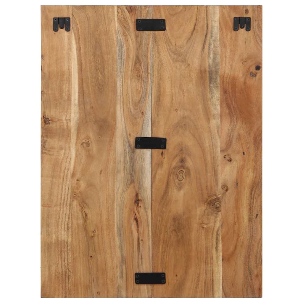 Comodino 60x32x80 cm in Legno Massello di Acacia - homemem39