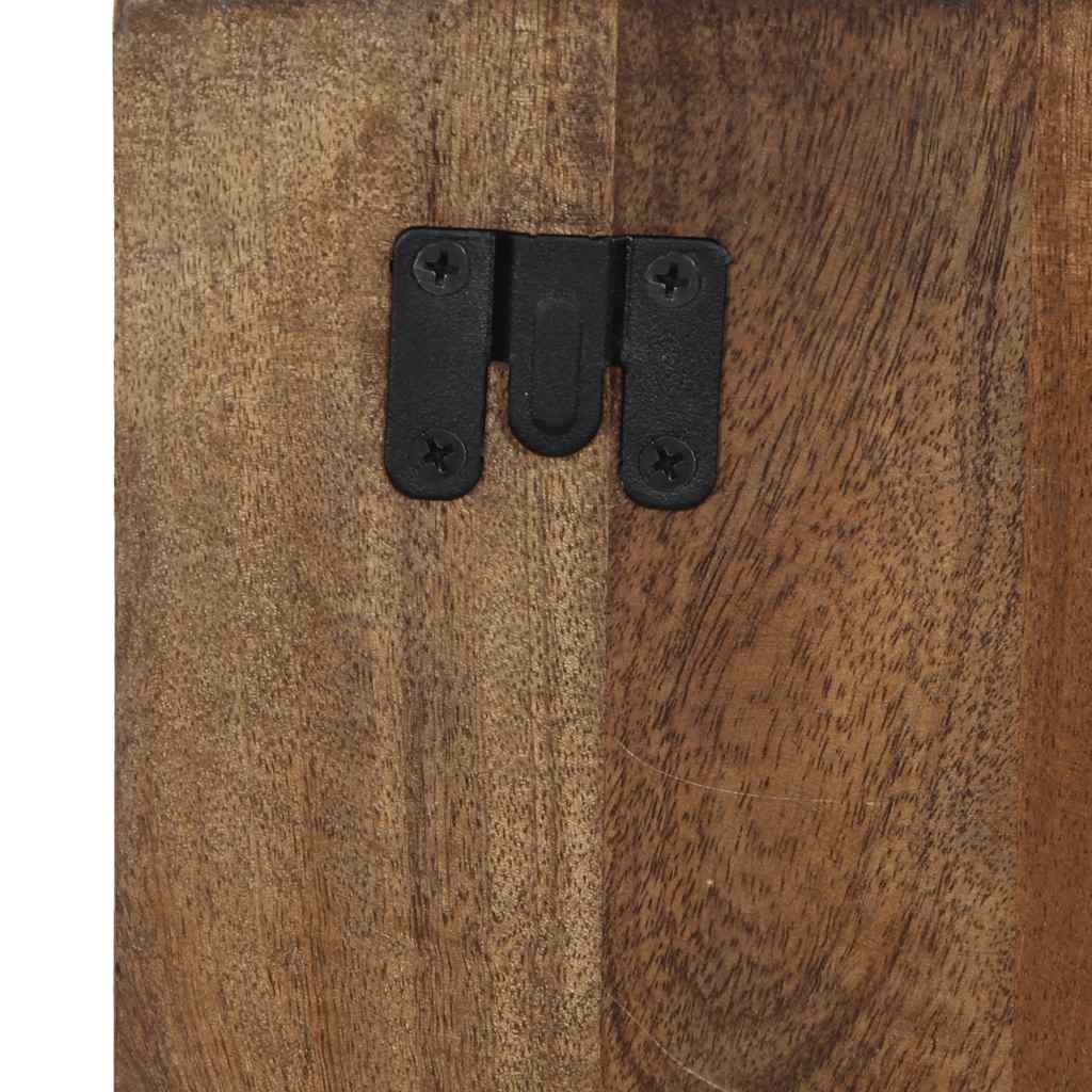 Comodino Multicolore 60x32x80 cm in Legno Massello Recupero - homemem39