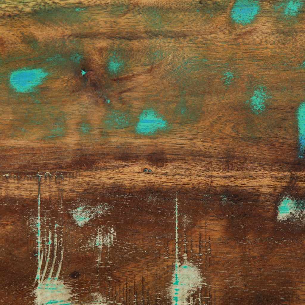 Comodino Multicolore 60x32x80 cm in Legno Massello Recupero - homemem39