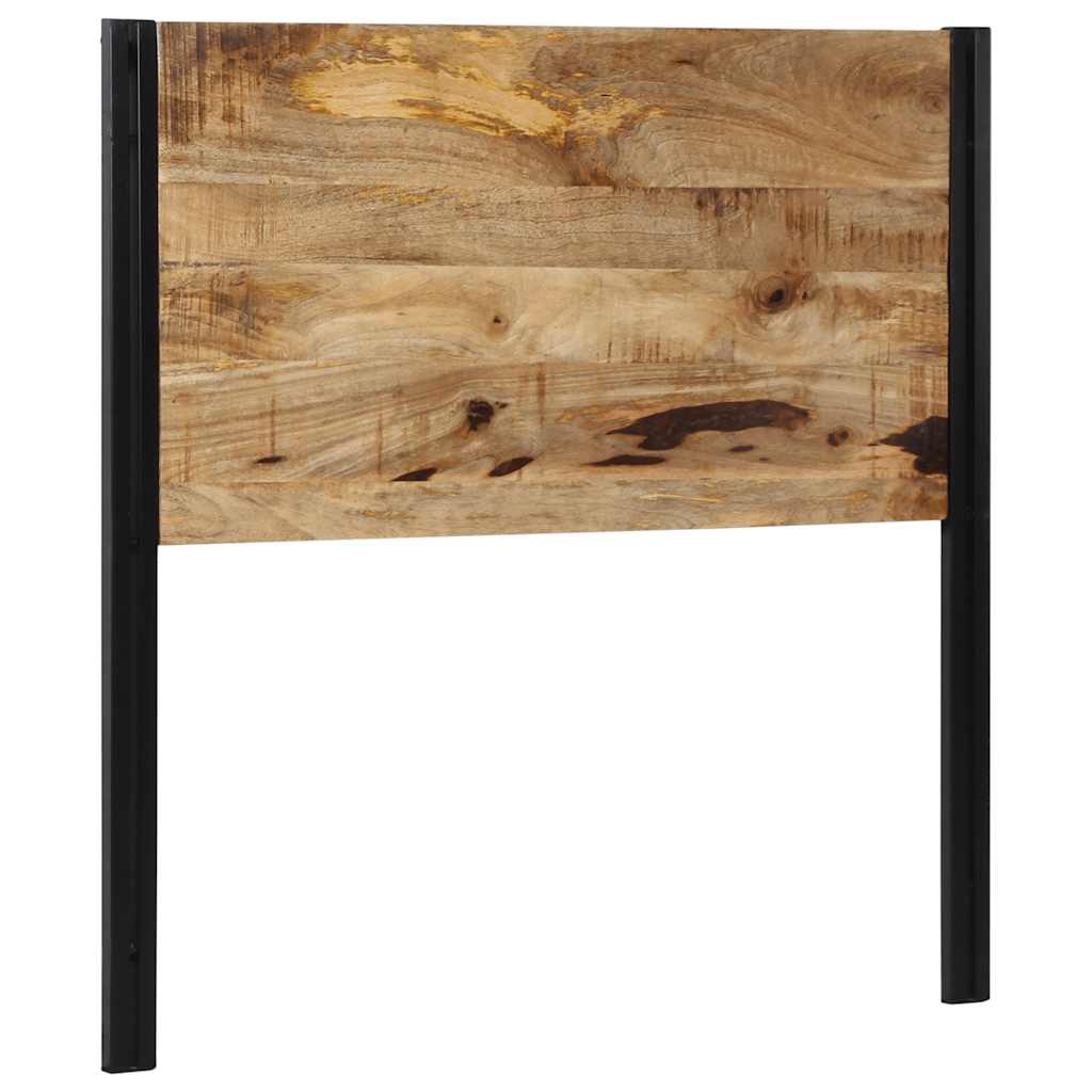 Testiera 100 cm in Legno Massello di Mango e Ferro - homemem39