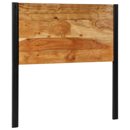 Testiera 100 cm in Legno Massello di Acacia e Ferro - homemem39