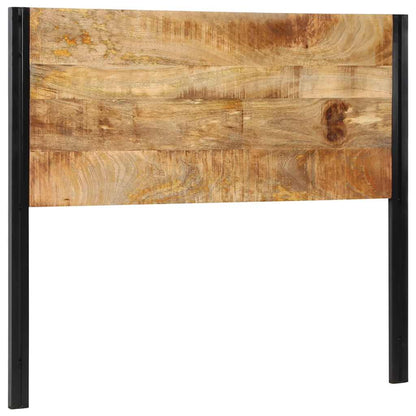 Testiera 120 cm in Legno Massello di Mango e Ferro - homemem39