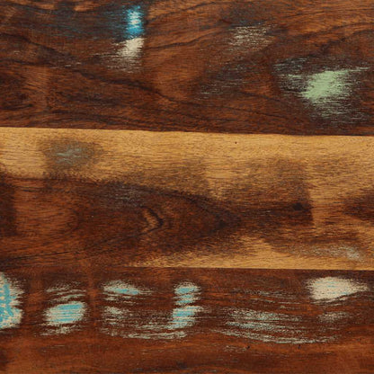 Testiera 120 cm in Legno Massello di Recupero e Ferro