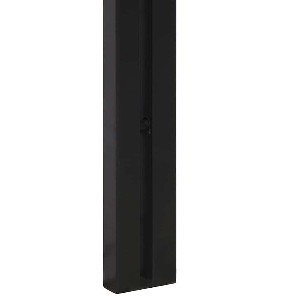 Testiera 140 cm in Legno Massello di Acacia e Ferro - homemem39