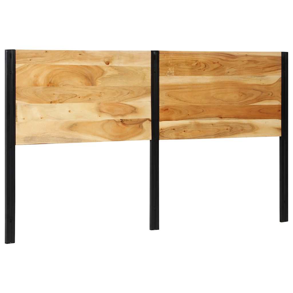 Testiera 180 cm in Legno Massello di Acacia e Ferro - homemem39