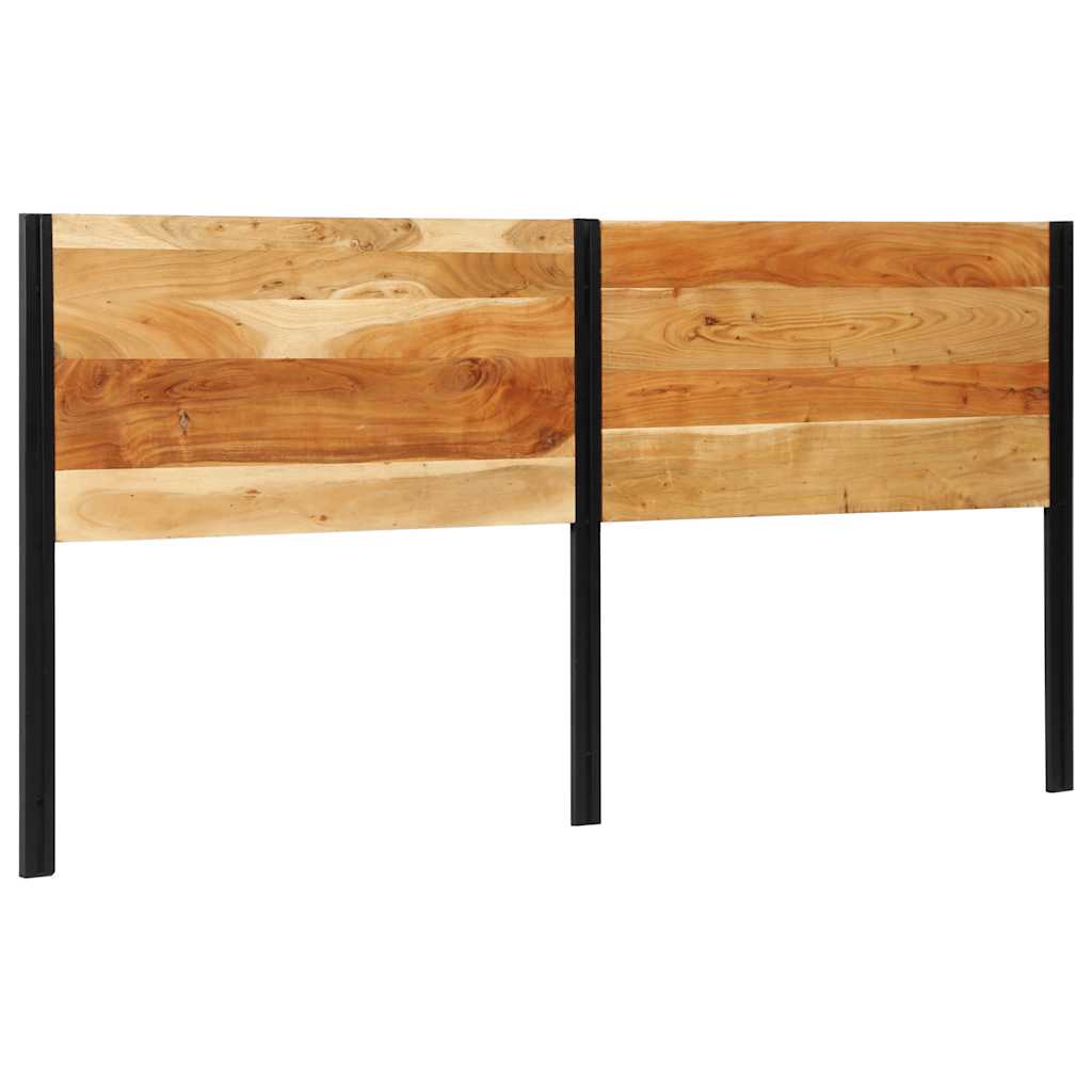 Testiera 200 cm in Legno Massello di Acacia e Ferro - homemem39