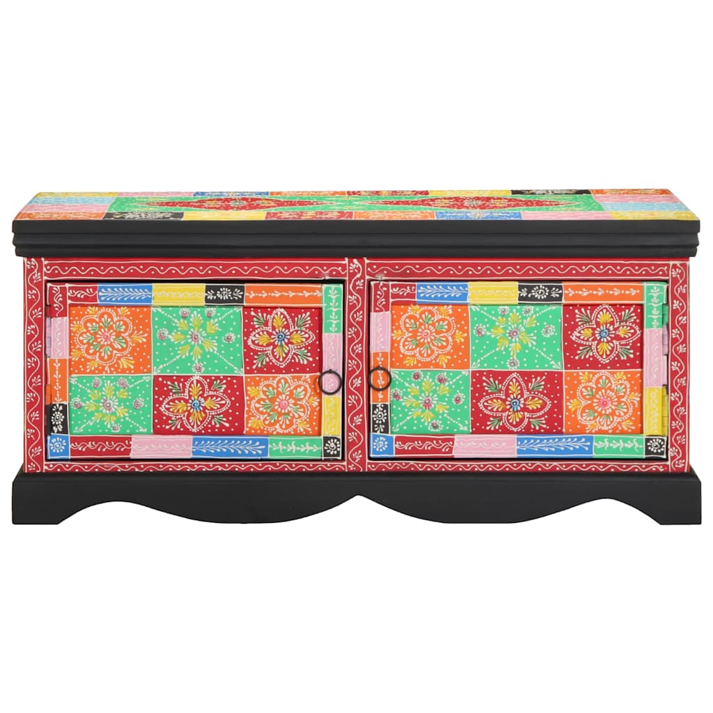 Tavolino da Salotto Multicolore 90x50x40cm Legno Massello Mango | homemem39